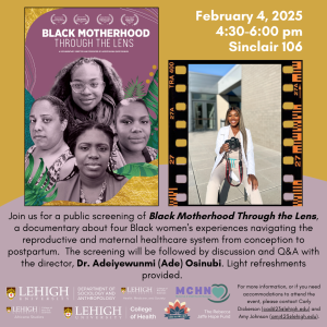 Black Motherhood Through the Lens Documentary Flyer 2025