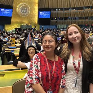 Isabelle Canadine '27 at the UNPFII