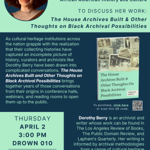 Africana Dorothy Berry Poster 2026