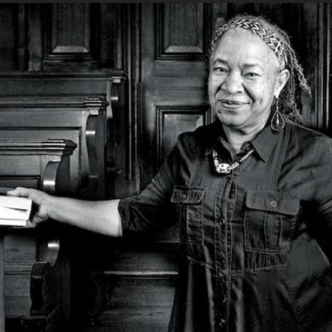 Joan Anim-Addo portrait in a church