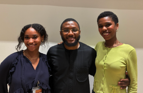 Africana Students with Michael Tahiru 