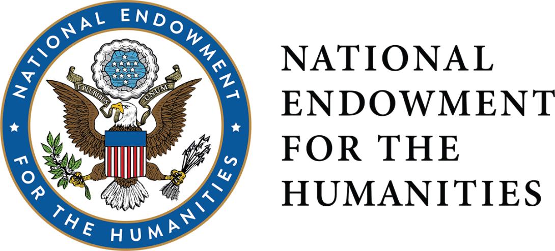 National Endowment for the Humanities logo with a blue circle and an eagle in the middle