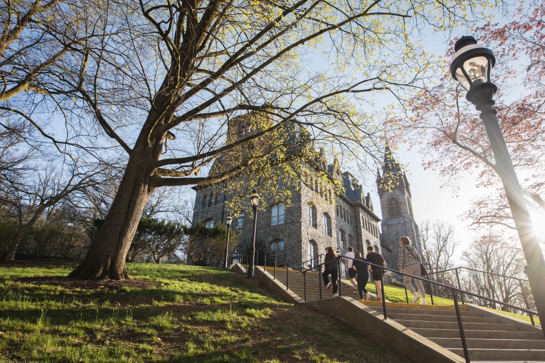 University Center of Lehigh University in the early spring