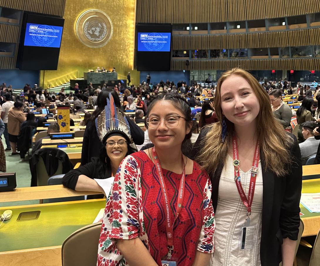 Isabelle Canadine '27 at the UNPFII