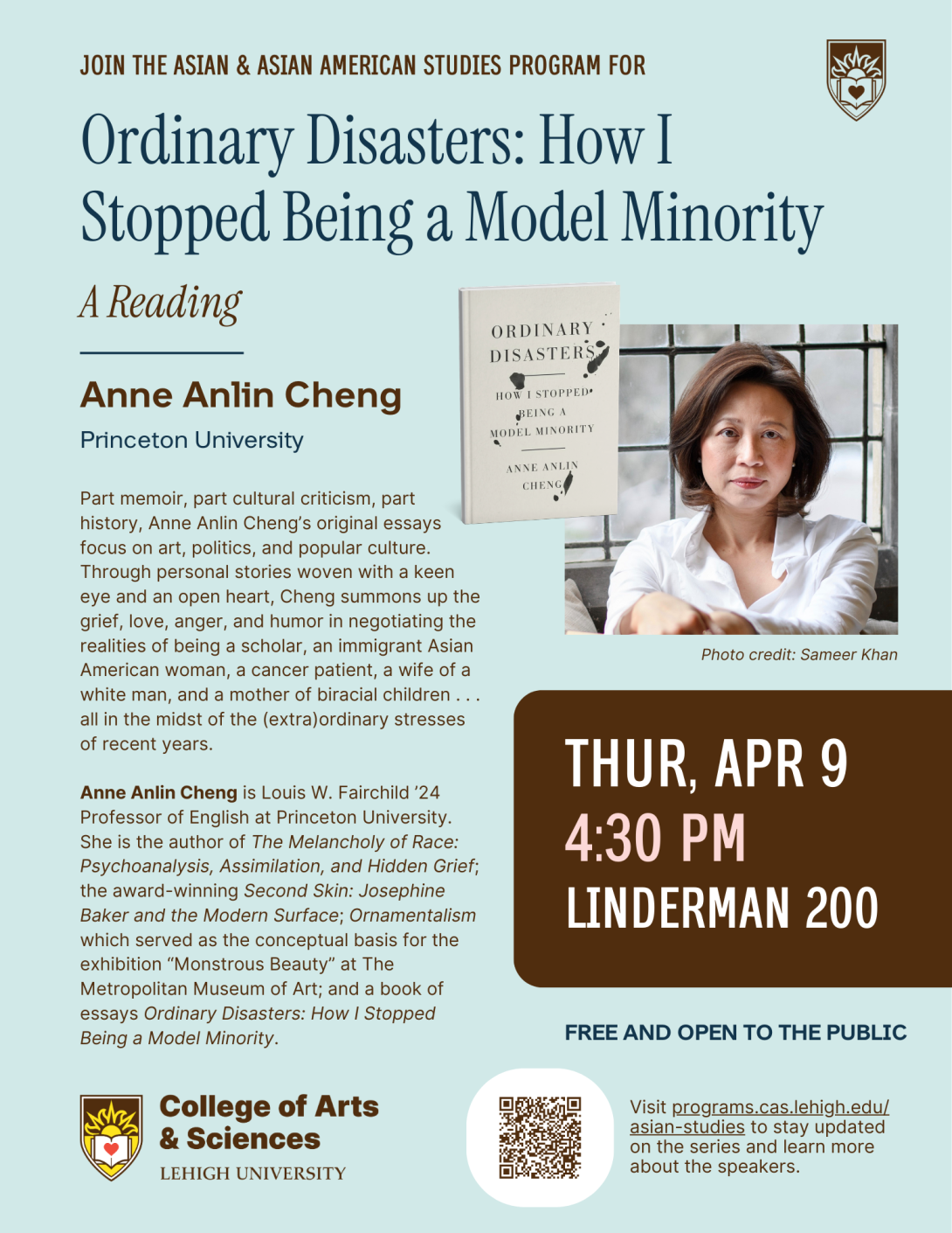 Anne Anlin Cheng 2026 Flyer