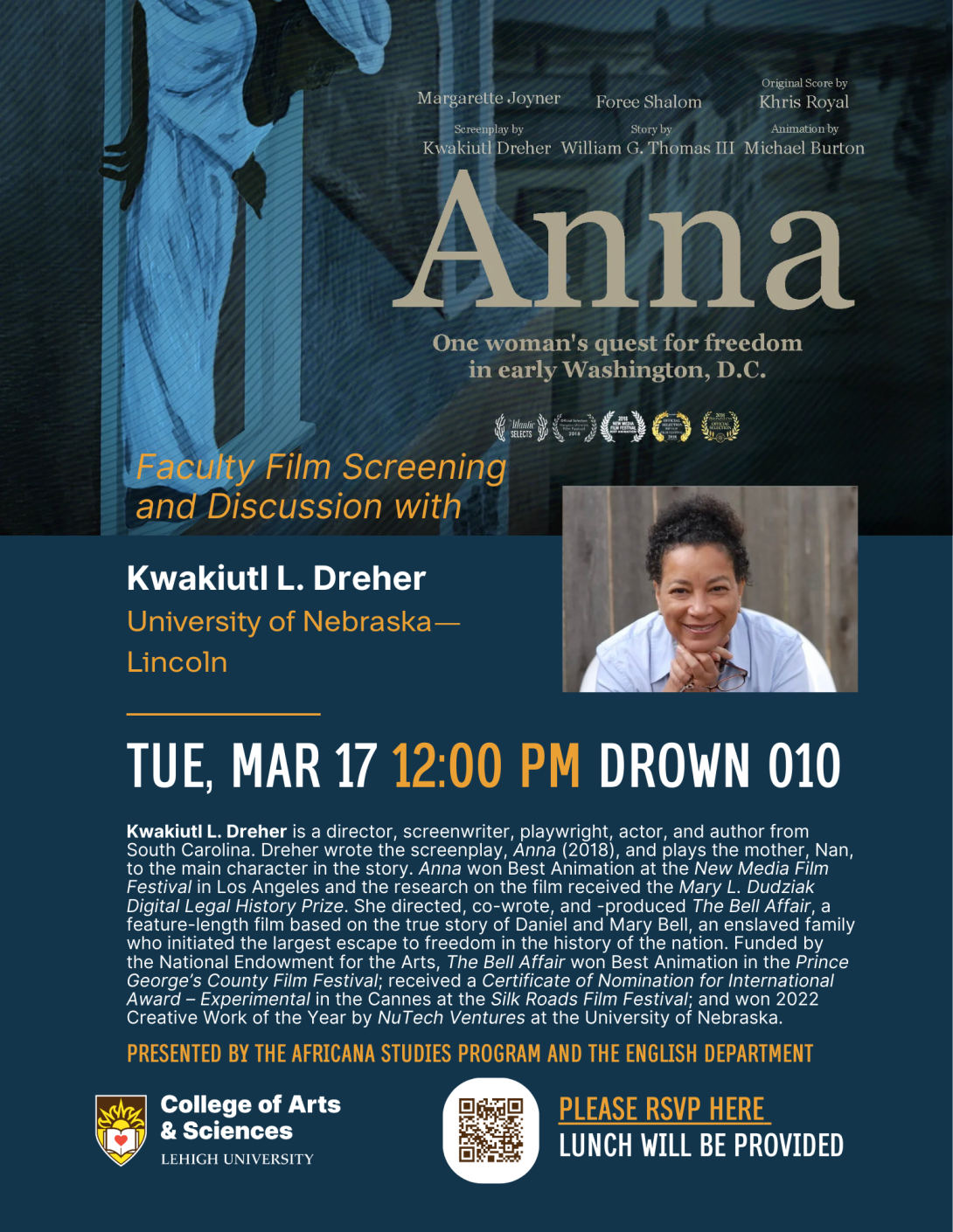 Africana_Kwakiutl L. Dreher Faculty Flyer 2026