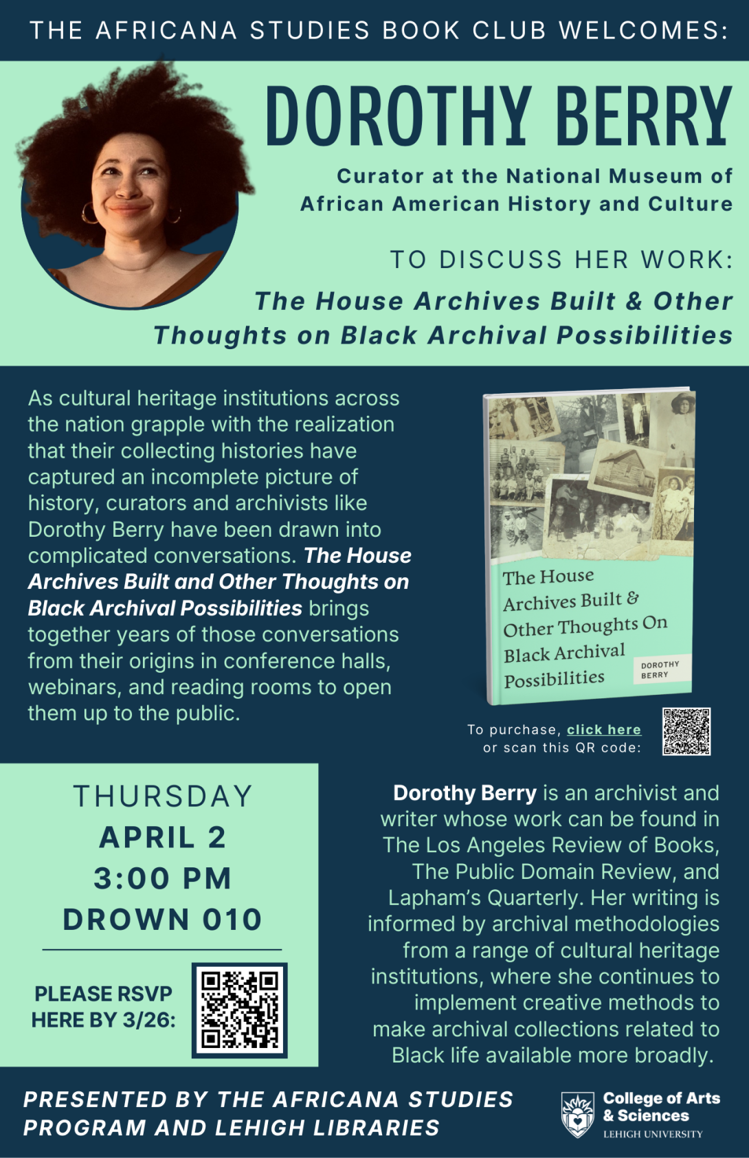 Africana Dorothy Berry Poster 2026